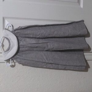 Lullaby Toddler Girls Gray & White Sleeveless Dress. Size 2T